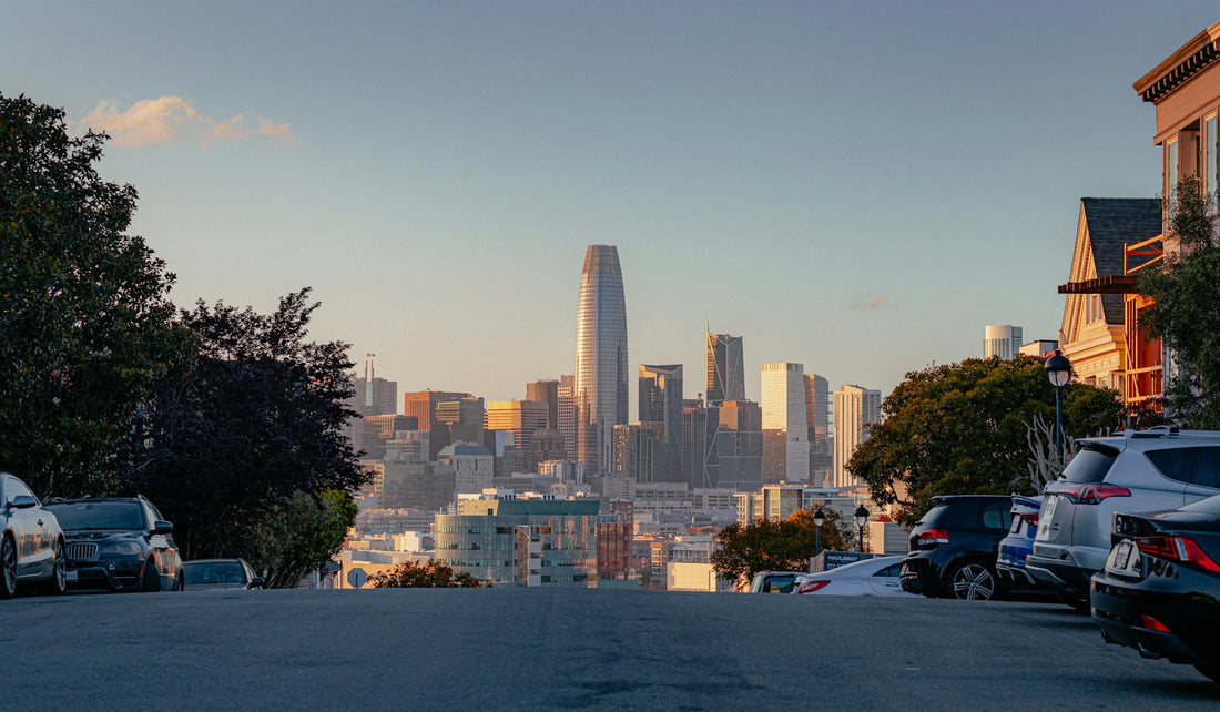 San Francisco skyline and parked cars ahead of Pokémon Worlds 2026