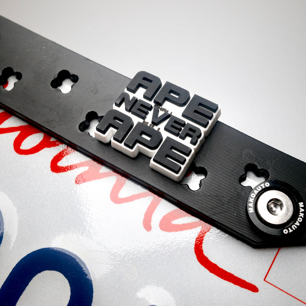 MAKOAUTO Urban Ape DIY License Plate Frame & Charm Bundle