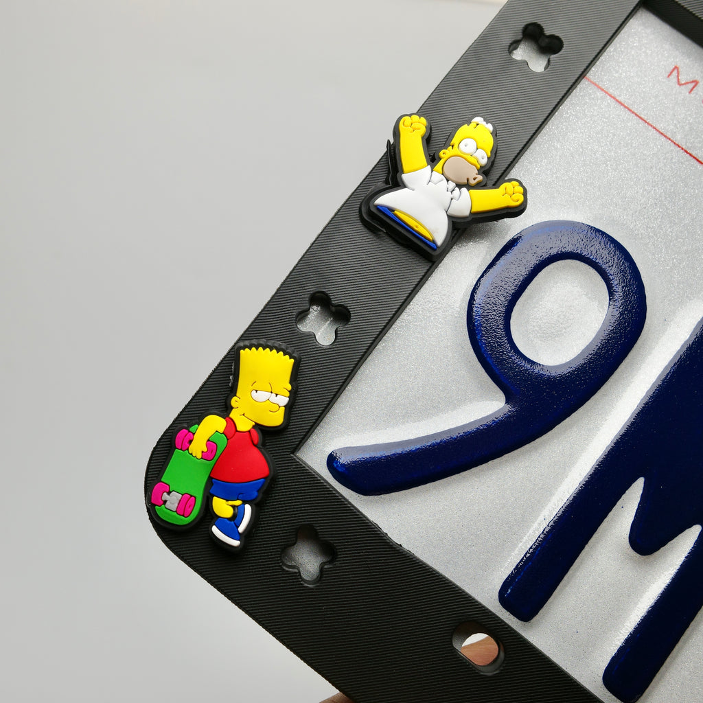 Simpsons License Plate Frame