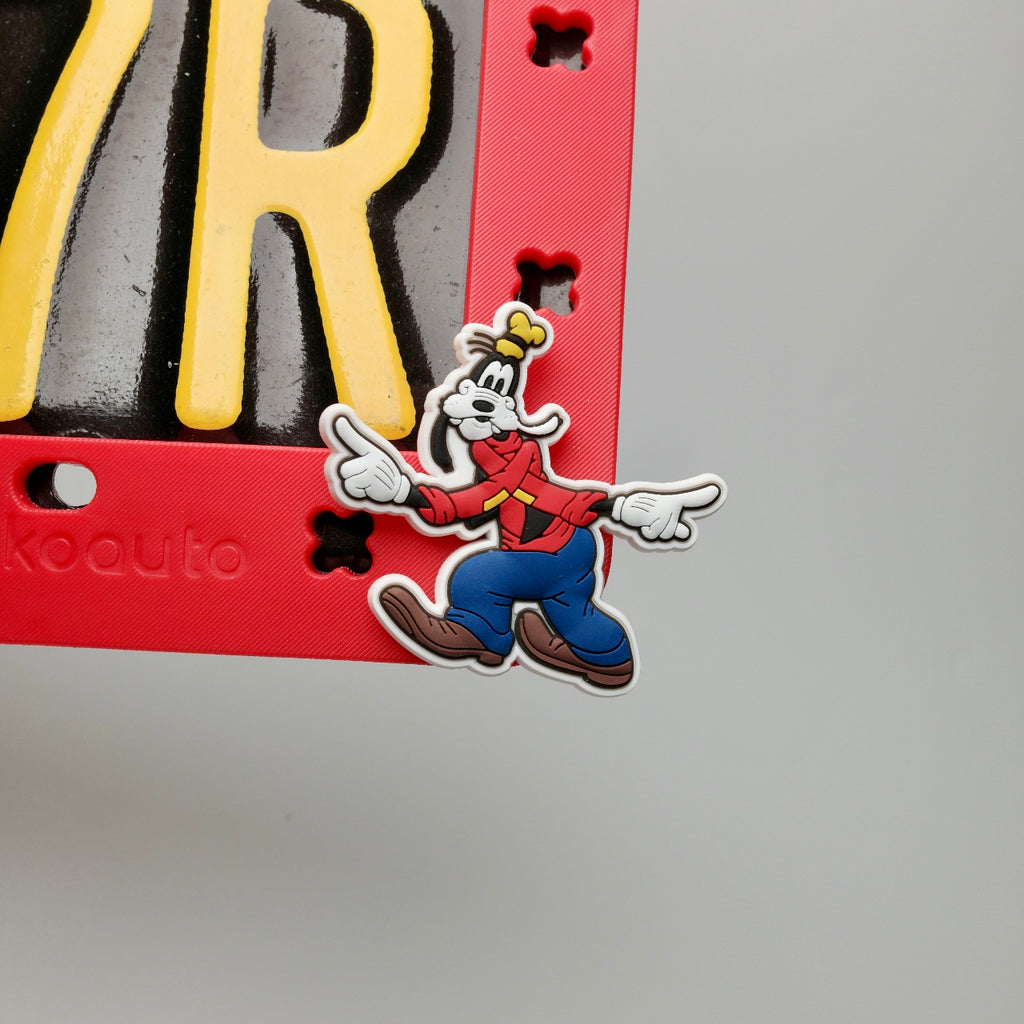 Disney Character Red License Plate Frame