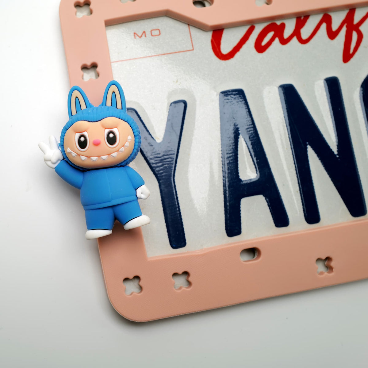 Pink DIY license plate frame and kawaii charm set product image 2