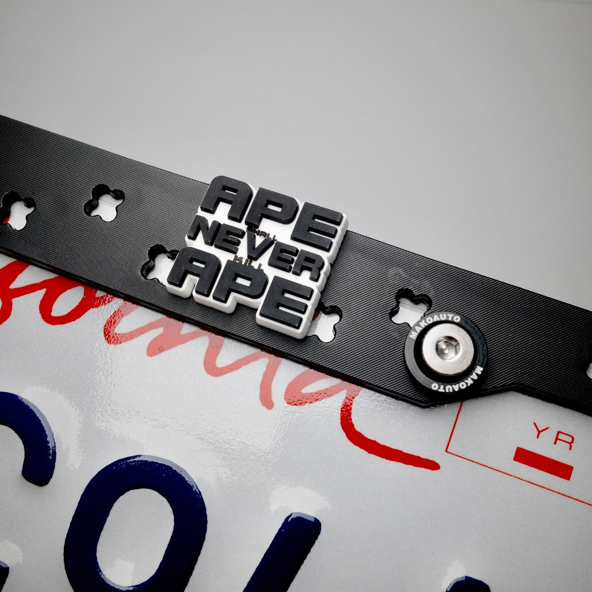 BAPE Black License Plate Frame
