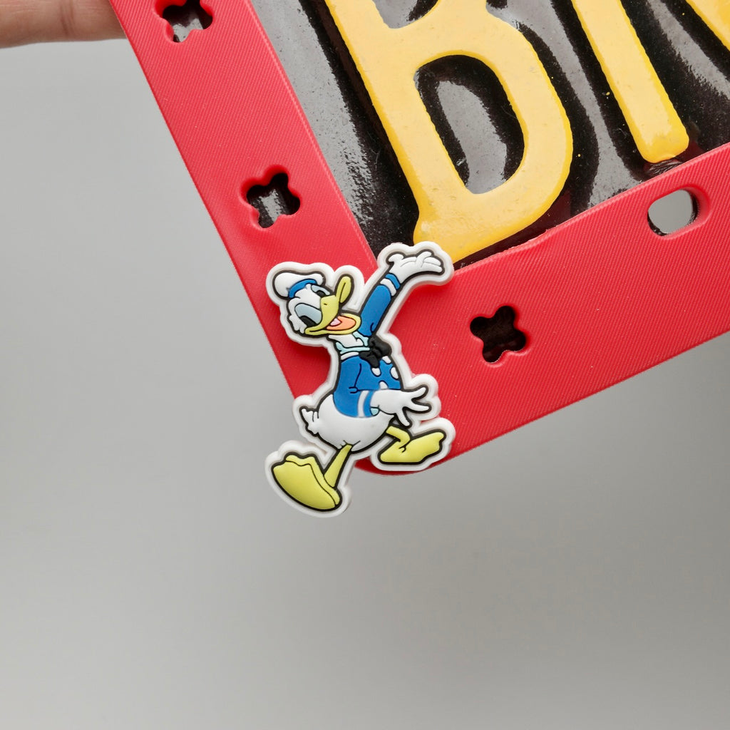 Disney Character Red License Plate Frame