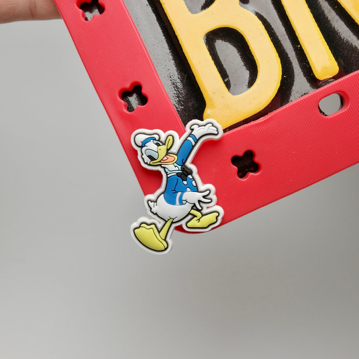 Disney Character Red License Plate Frame
