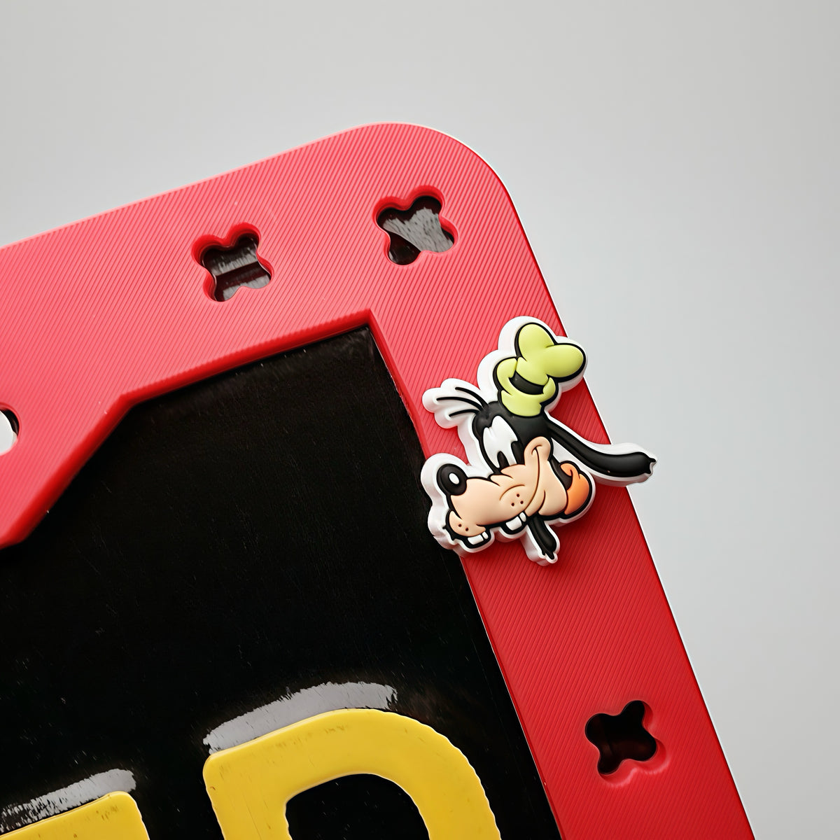 Disney Character Red License Plate Frame
