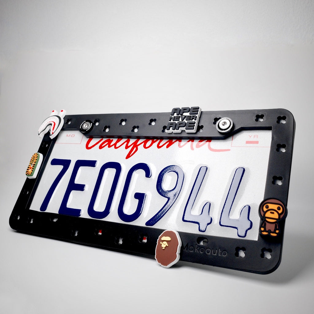BAPE Black License Plate Frame