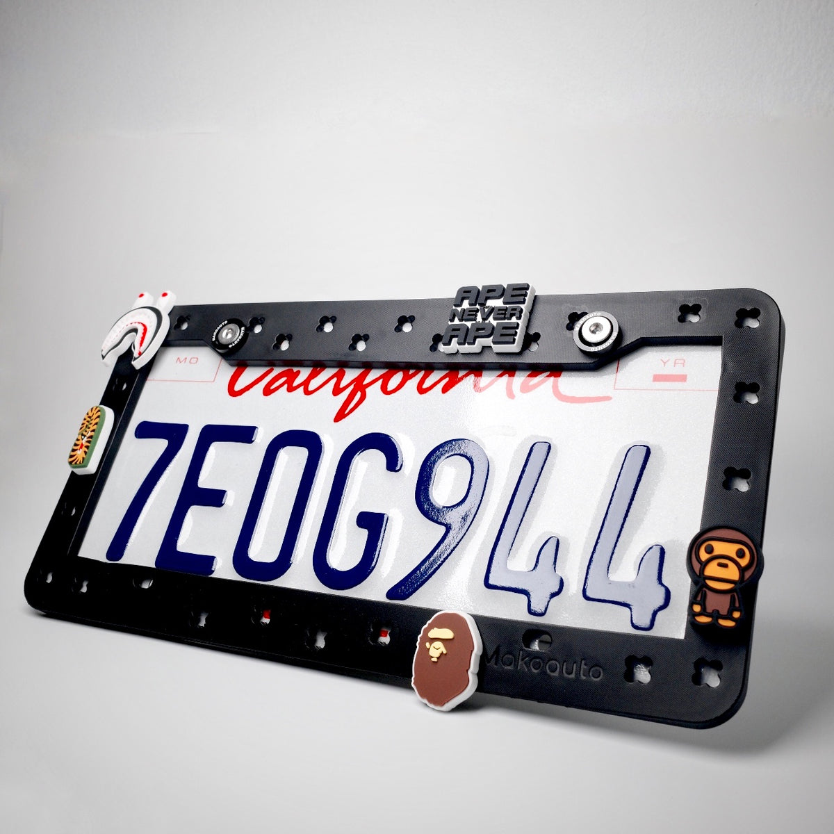 BAPE Black License Plate Frame