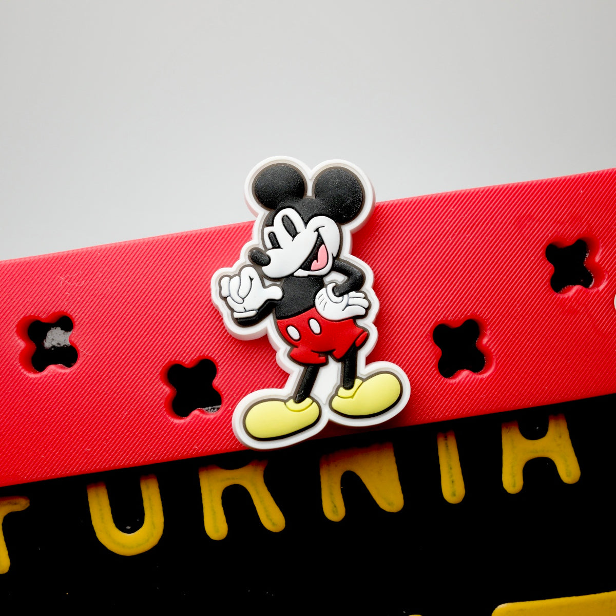 Disney Character Red License Plate Frame