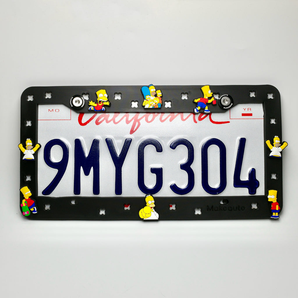 Simpsons License Plate Frame