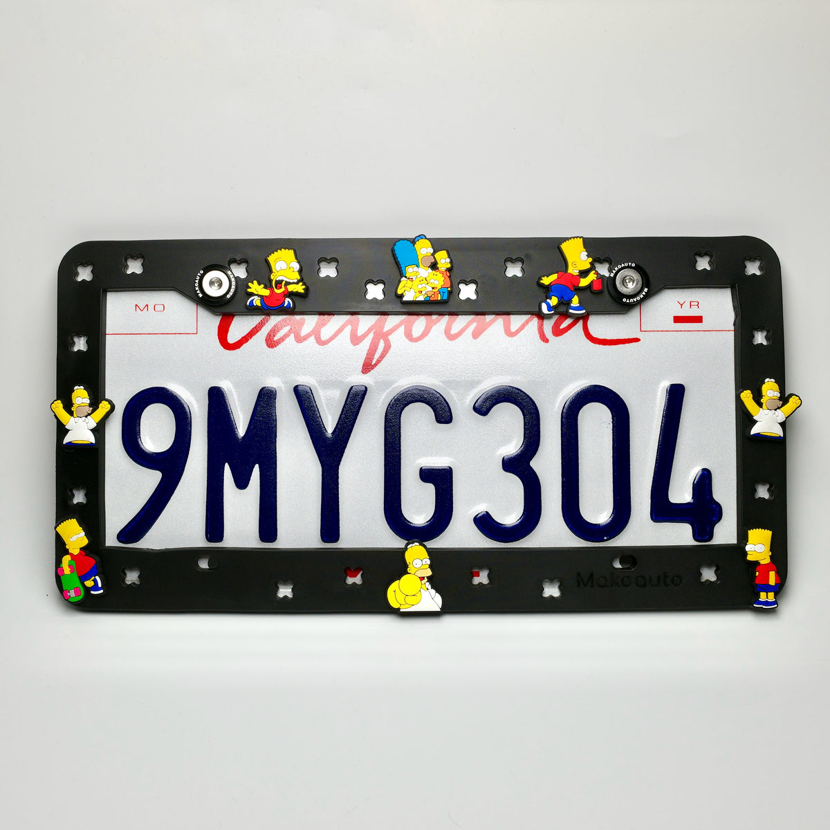 Simpsons License Plate Frame