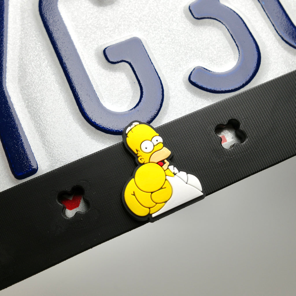Simpsons License Plate Frame