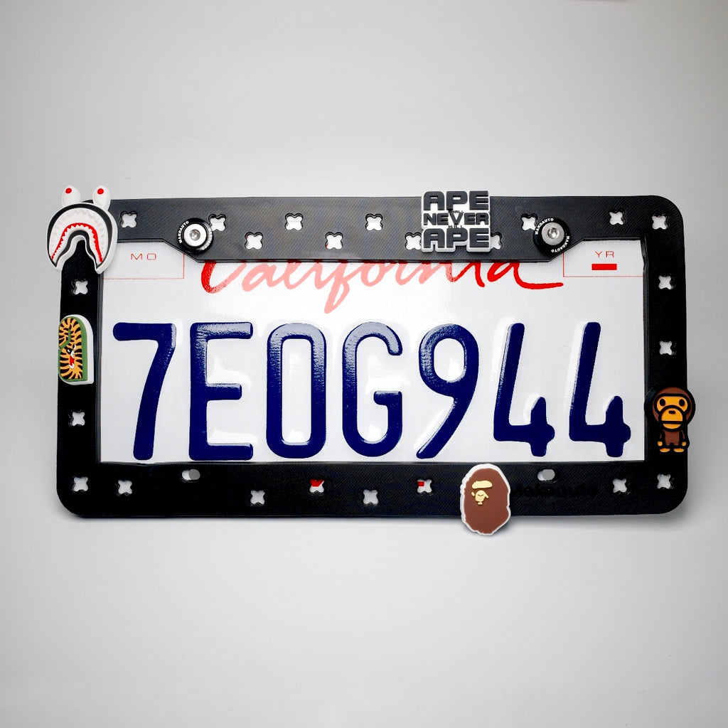 BAPE Black License Plate Frame