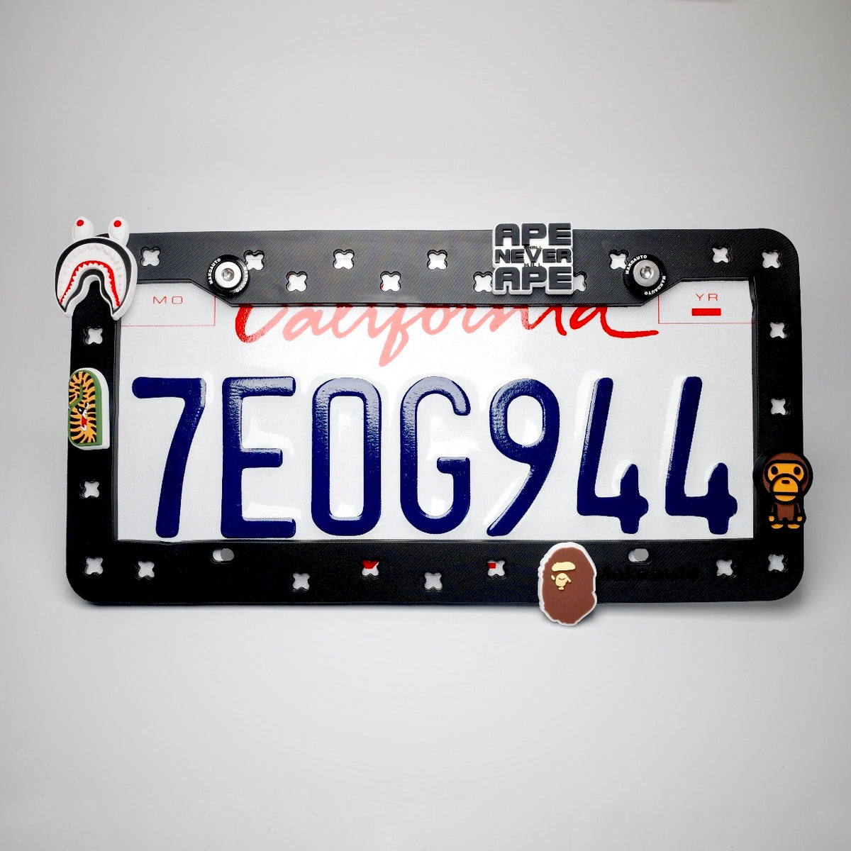 BAPE Black License Plate Frame