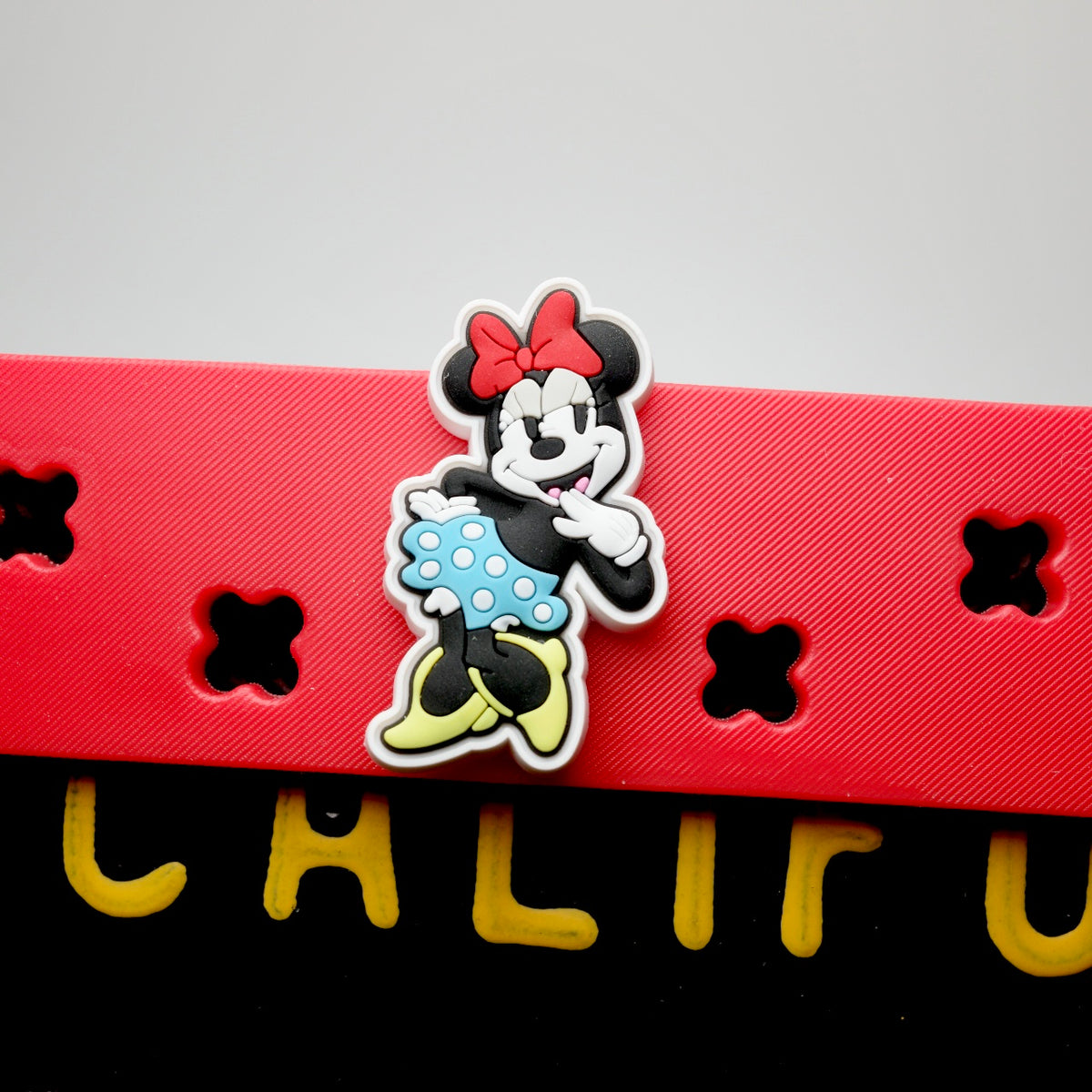 Disney Character Red License Plate Frame