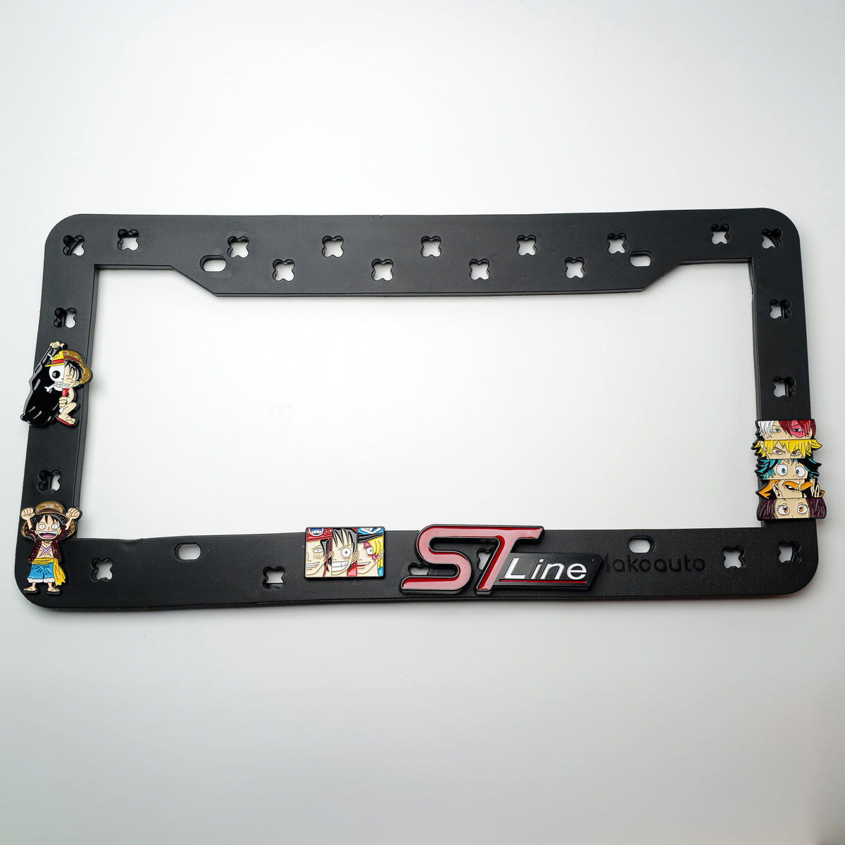 Pirate anime DIY license plate frame product image 2