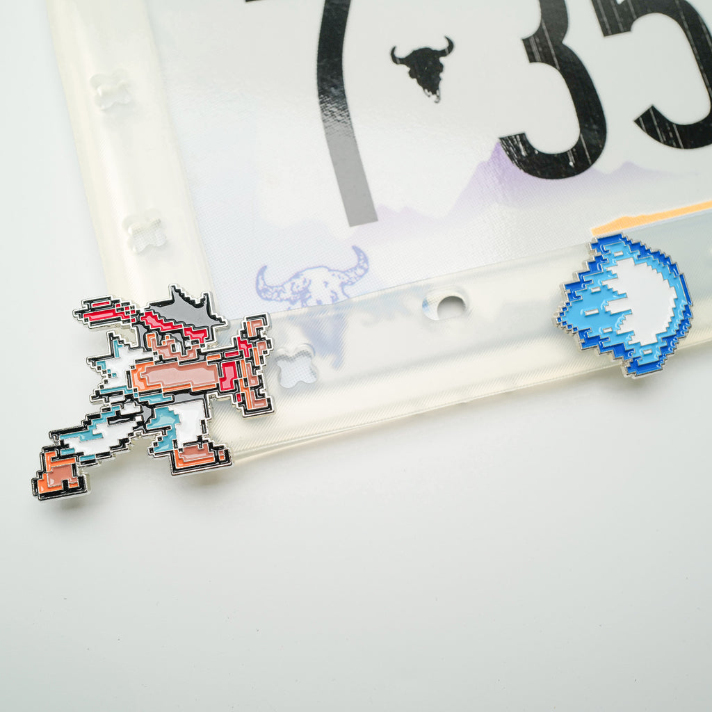Makoauto "Pixel Fighter" Clear DIY License Plate Frame + Charms Bundle