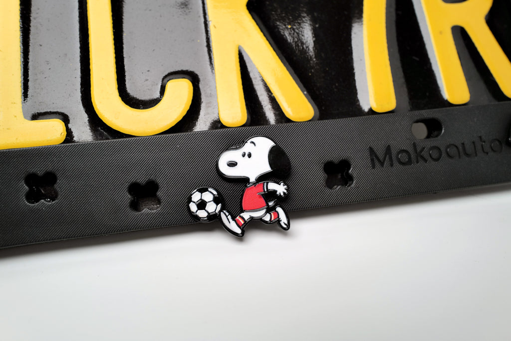Classic Comic Pup & Yellow Bird License Plate Frame