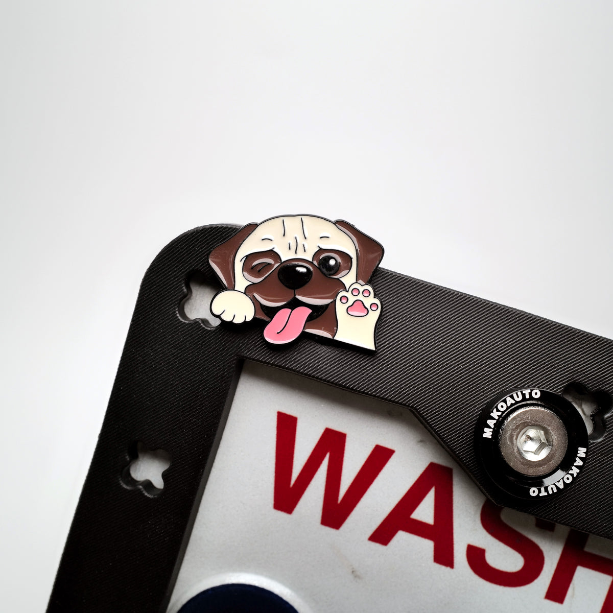 Dog lover DIY license plate frame and charm set product image 2