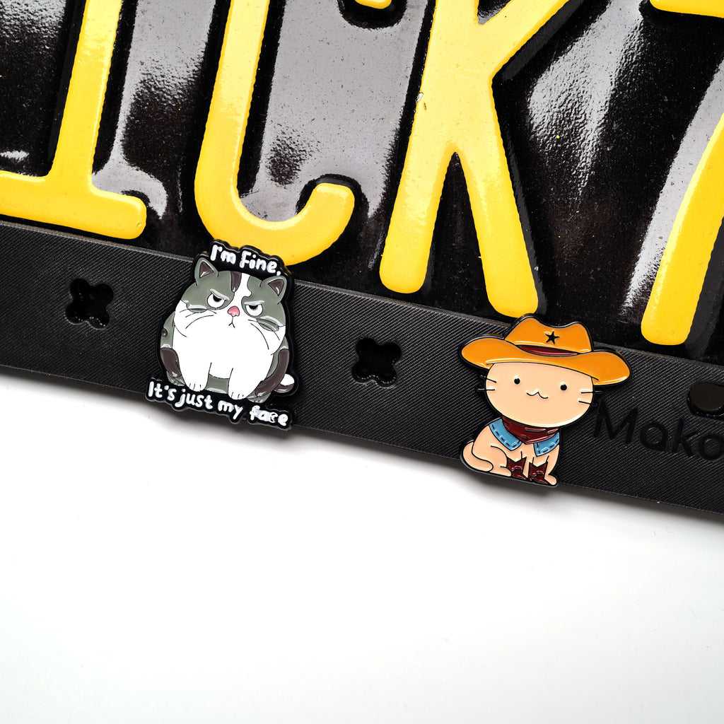 Makoauto "Ew, People" Cat DIY License Plate Frame Kit