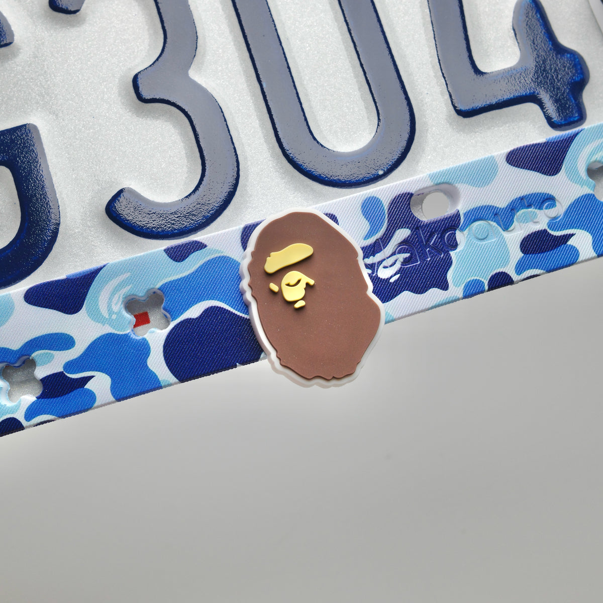 Blue Camo License Plate Frame