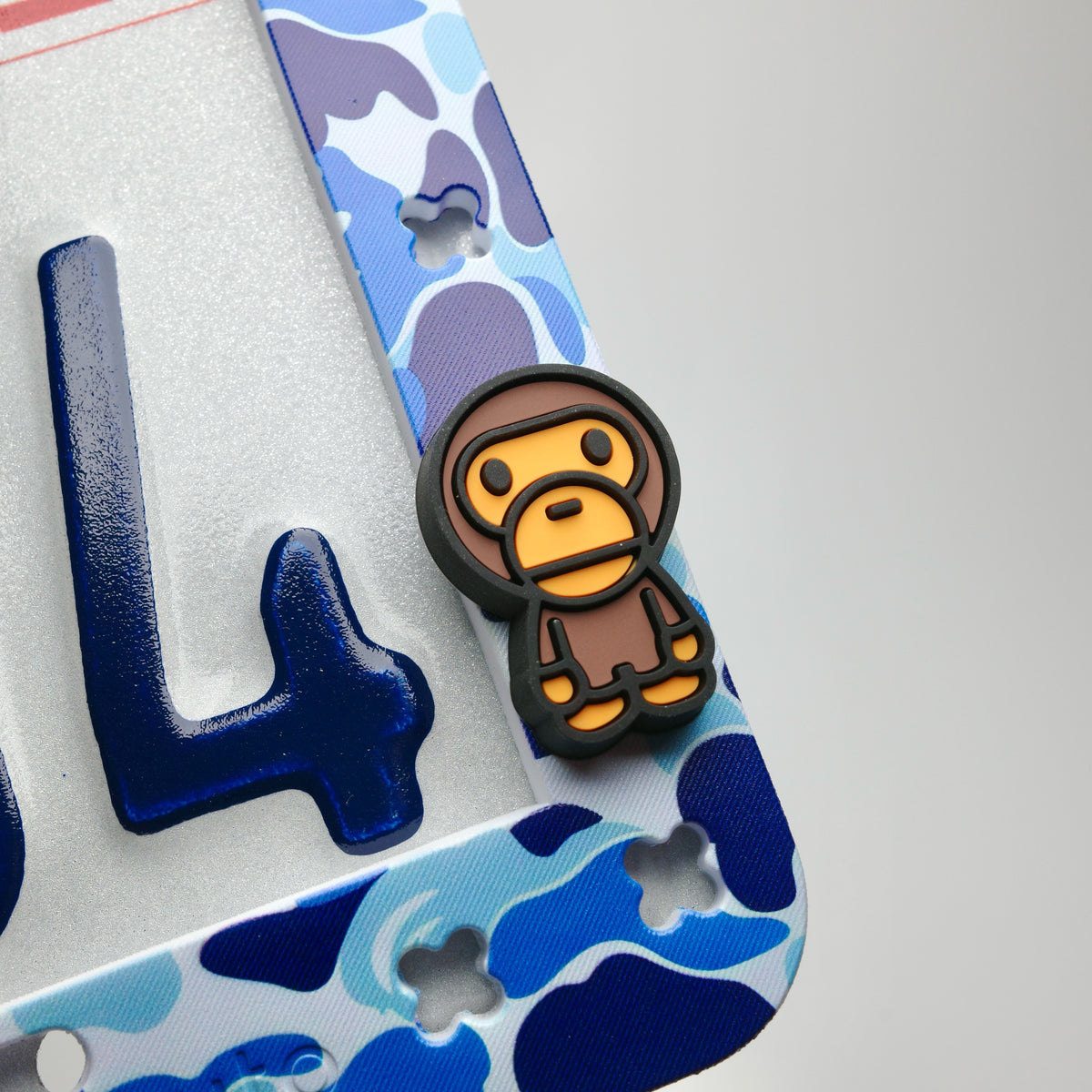 Blue Camo License Plate Frame