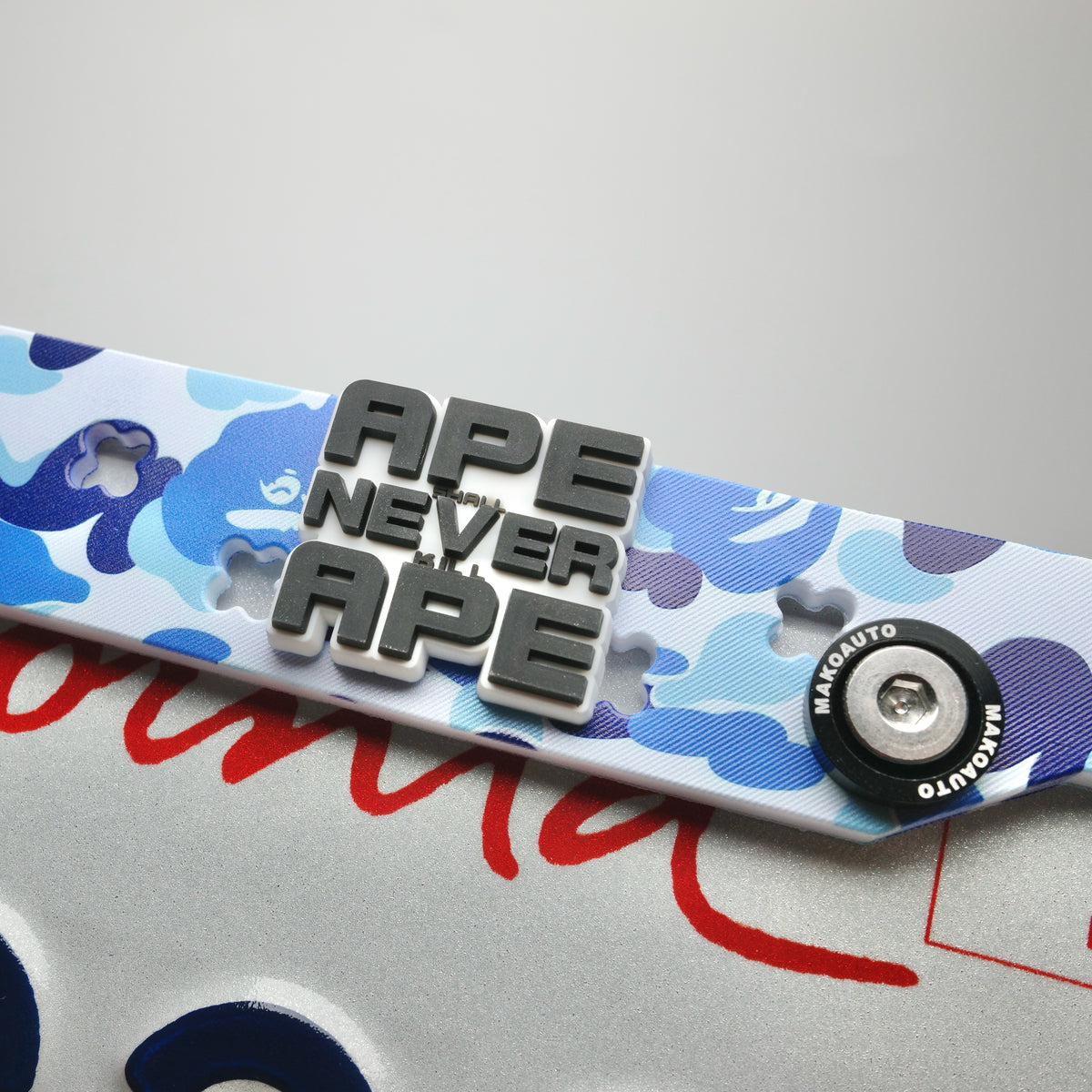 Blue Camo License Plate Frame