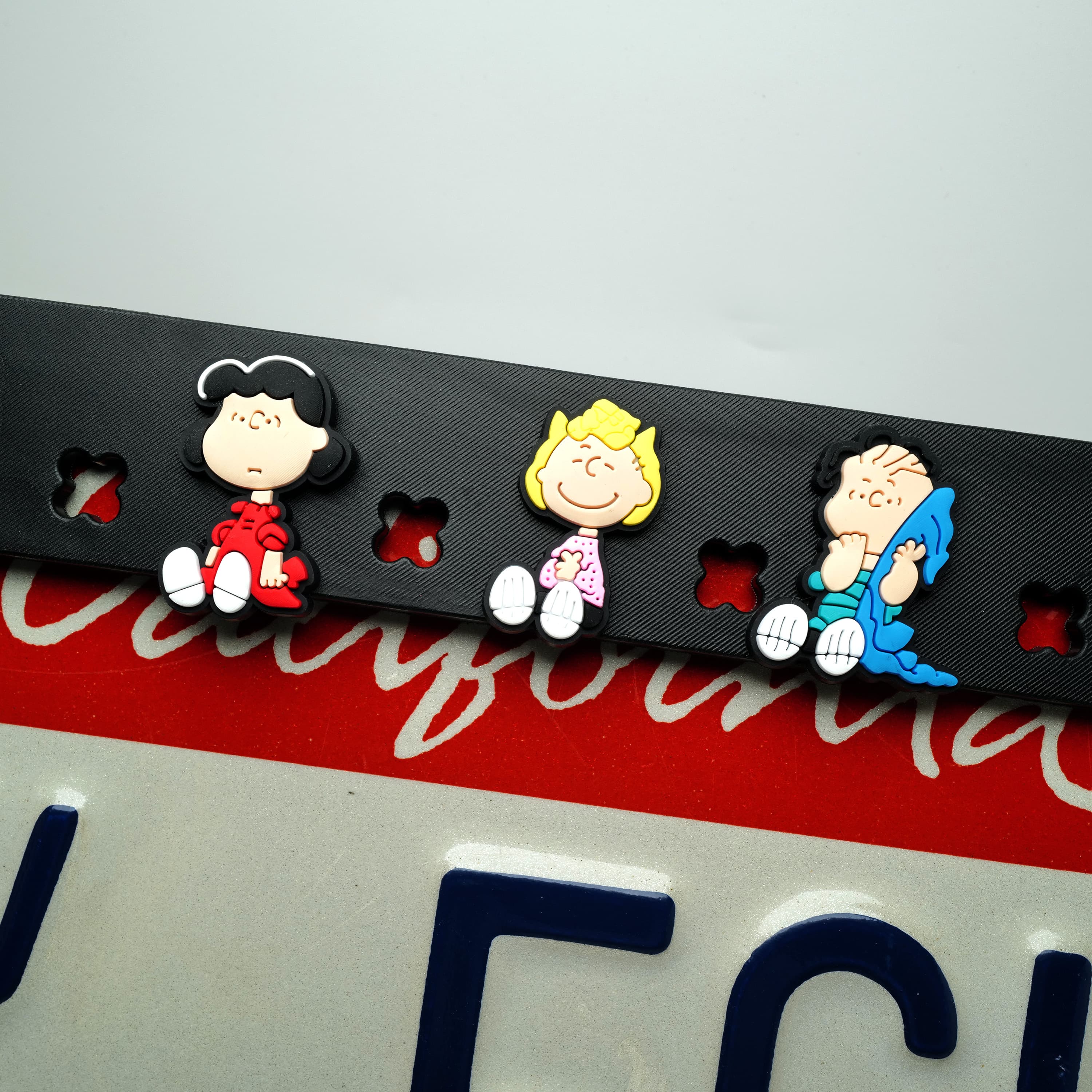 Makoauto™ Patented DIY License Plate Frame Bundle - Customizable Matte Black TPU Kit with 8 Themed 3D Charm Sets