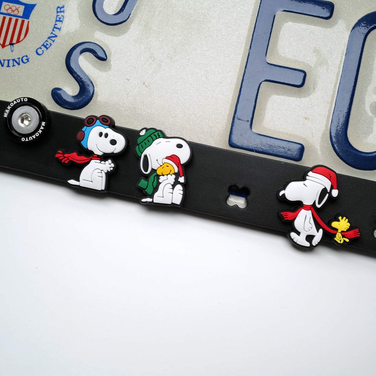 Cyber pilot anime-inspired DIY license plate frame style
