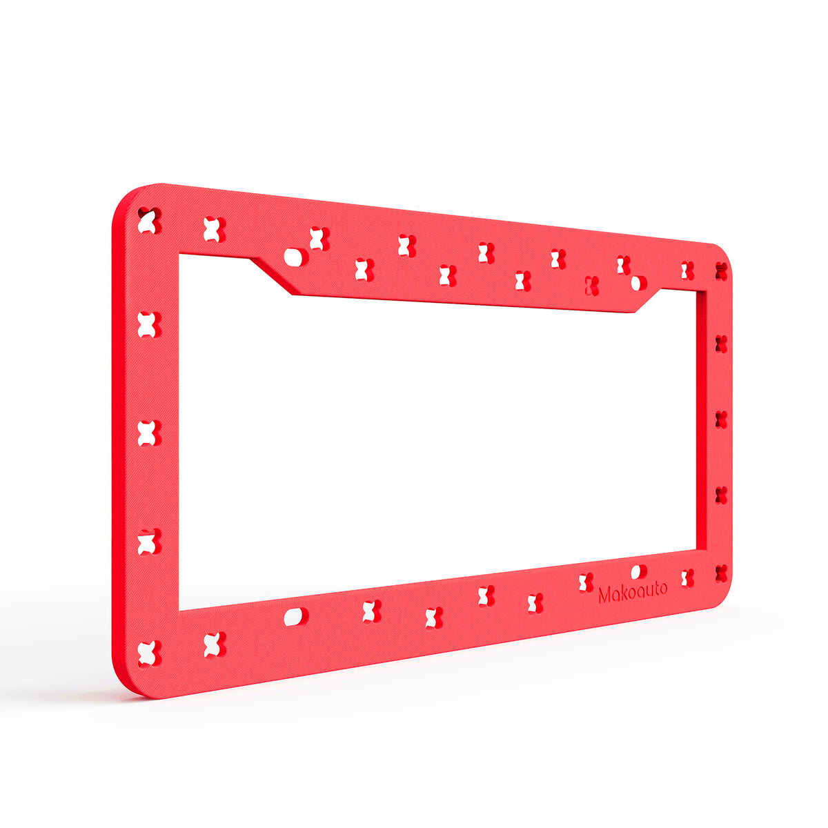 Two-pack of black DIY TPU license plate frames