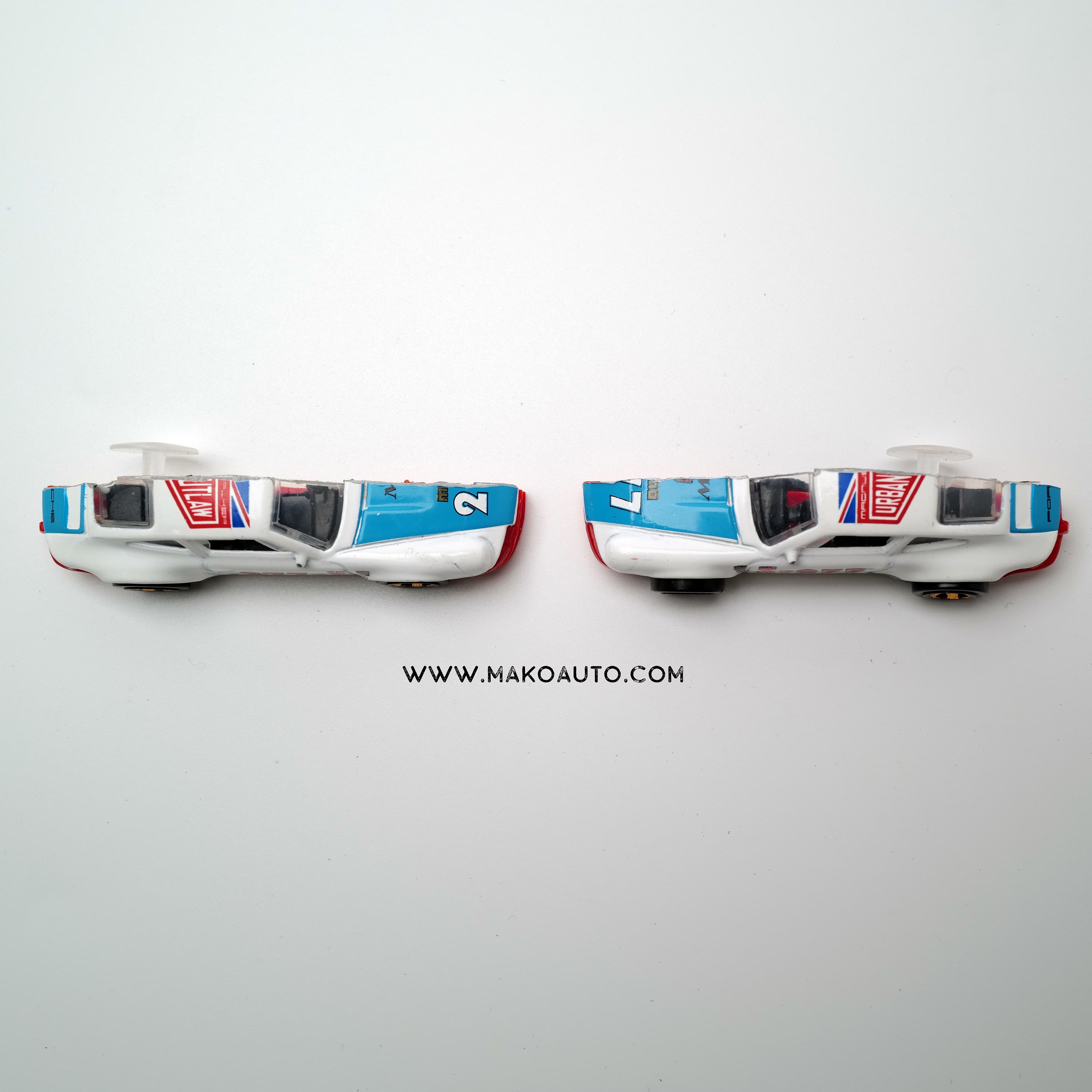 Makoauto "The 277 Legacy" Metal Series | Black DIY License Plate Frame + 3D Aluminum Vintage Racer Charms