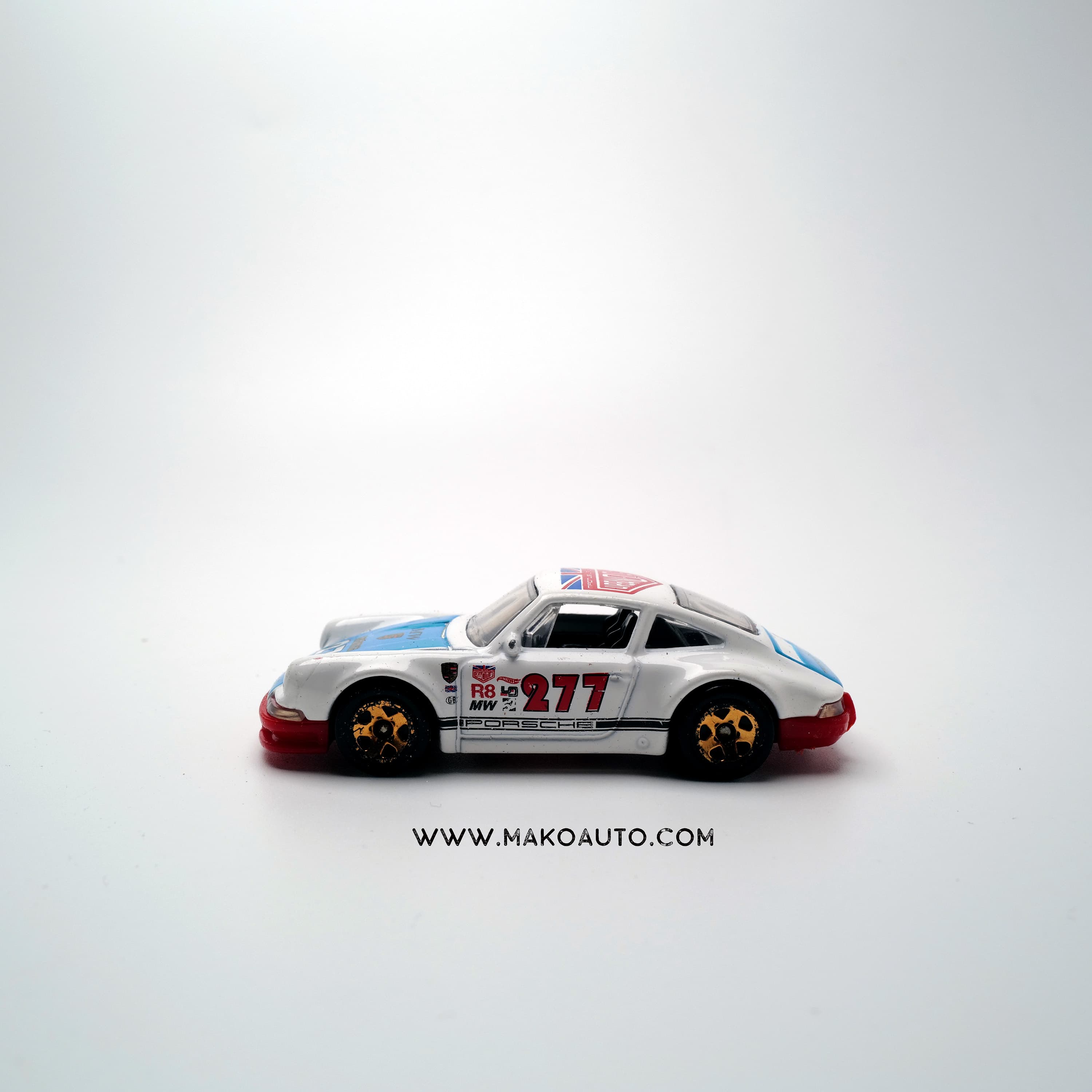 Makoauto "The 277 Legacy" Metal Series | Black DIY License Plate Frame + 3D Aluminum Vintage Racer Charms